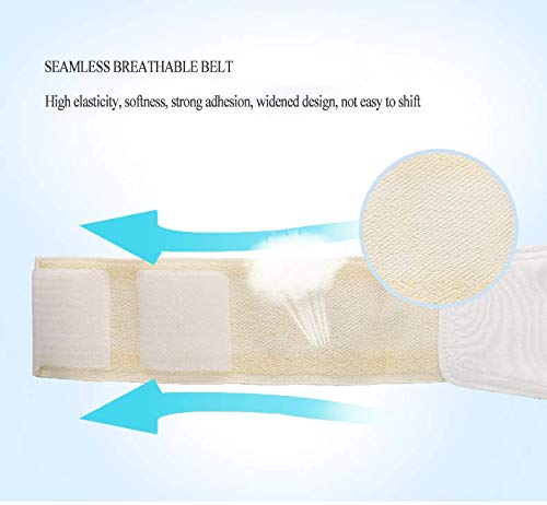Baby Hernia Belt Belly Button Band Umbilical Truss Newborn Belly Band Button Wrap Baby Adjustable Navel Band Abdominal Binder for Children Medium - Image 3